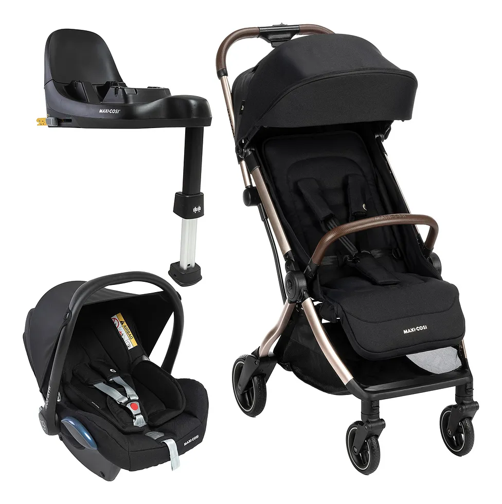 Kit de carrinho do Franklin com bebê conforto e base Isofix